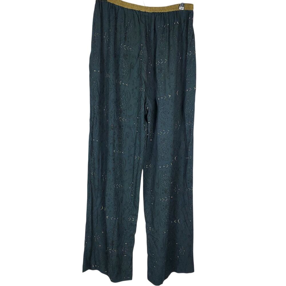 Donna Jessica Animal Print Pull On Pants Size 3 Lg Lagenlook Art to Wear USA